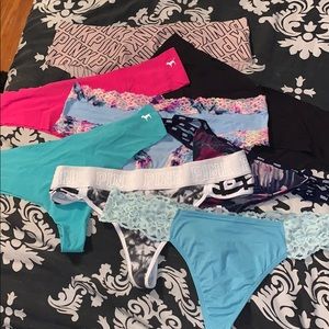 Bundle of 8 Pink Victoria Secret panties